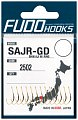 Крючки Fudo Shin Aji W/ Ring SAJR-GD 2502 GD №5 