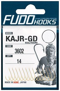 Крючки Fudo Koaji Round KAJR-GD 3602 GD №19 