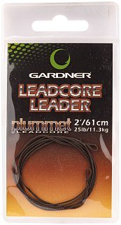 Лидкор Gardner Plummet leadcore leaders 61см brown - фото 1