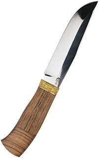 Нож ИП Семин Путник сталь 65х13 литье ценные породы дерева - фото 2