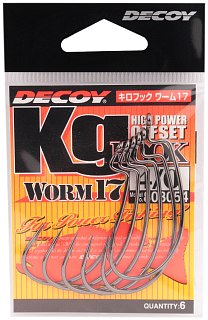 Крючки Decoy Worm 17 №4/0 6шт - фото 1