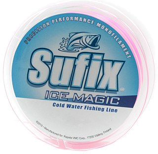 Леска Sufix SFX Ice Magic 50м 0,155мм 2,2кг бело-розовая - фото 1