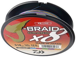 Шнур Daiwa J-Braid Grand X8 0,18мм 150м  Multicolor - фото 4