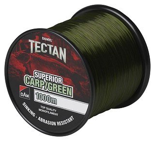 Леска DAM Tectan Superior Carp 1000м 0,35мм 9,0кг 20lb green