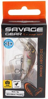 Воблер Savage Gear 3D Goby Сrank SR 4см 3гр F goby - фото 2