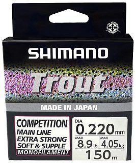 Леска Shimano Trout Competition 150м 0.22мм - фото 3