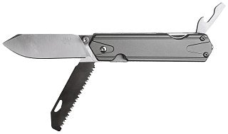 Нож Sanrenmu 7117LUX-LK-T5 складной сталь 12C27 рукоять Gray Aluminum - фото 8