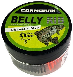 Приманка Cormoran Belly Rib 5,5см сыр черный/красный - фото 1