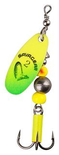 Блесна Savage Gear Caviar spinner №3 9.5гр 07 fluo yellow chartreuse