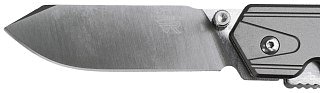 Нож Sanrenmu 7117LUX-LK-T5 складной сталь 12C27 рукоять Gray Aluminum - фото 10