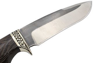 Нож ИП Семин Скиф кованая сталь 95x18 со следами ковки венге литье - фото 6