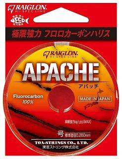 Леска Raiglon Apache fluorocarbon 50м 0,8/0,148мм - фото 1