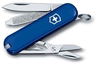 Нож-брелок Victorinox Classic 58мм 7 функций синий - фото 1