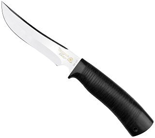 Нож Росоружие Вепрь-2 ЭИ-107 кожа позолота гравировка - фото 4