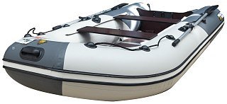 Лодка Мастер лодок Ривьера Компакт 3400 СК комби графит серая - фото 1