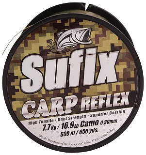 Леска Sufix Carp Reflex камуфляж 600м 0,30мм 7,7кг - фото 2