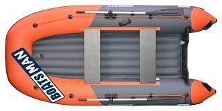 Лодка Boatsman BT360A надувная графитово-оранжевый - фото 1