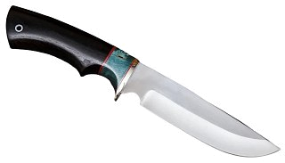 Нож ИП Семин Лорд сталь мельхиор 690 стаб.кар.бер.черное дерево - фото 4