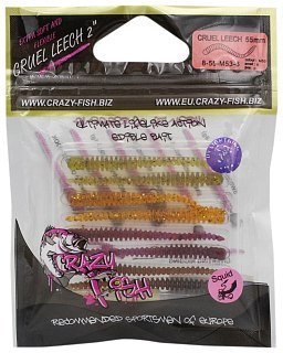 Приманка Crazy Fish Cruel Leech 8-55-М53-6