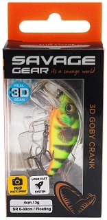 Воблер Savage Gear 3D Goby Сrank SR 4см 3гр F firetiger