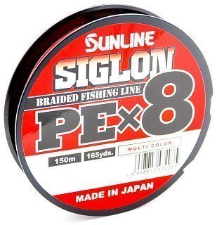 Шнур Sunline Siglon PEх8 multicolor 150м 0,6 10lb - фото 1