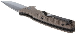 Нож Boker Plus Strike Coyote складной сталь AUS-8 рукоять коричневая G10 - фото 2
