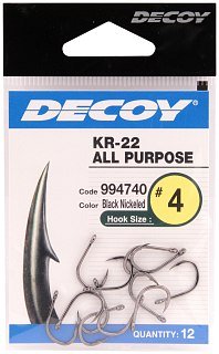 Крючки Decoy KR-22 BN №4 12шт