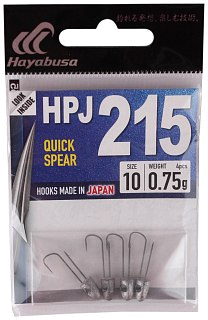 Джиг-головка Hayabusa HPJ 215 EX934 Quick Spear №10 0.75гр 4шт - фото 1