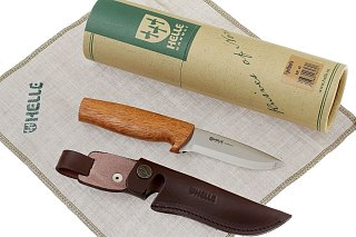 Нож Helle 48 Fjellbekk фикс. клинок 10 см рукоять мербау - фото 9