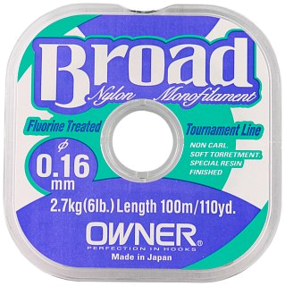 Леска Owner Broad Natural Clear 100м 0,16мм