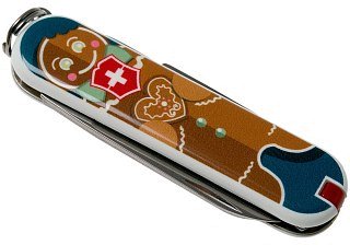 Нож Victorinox Classic Gingerbread Love 58мм 7 функций синий - фото 4