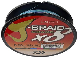 Шнур Daiwa J-Braid Grand X8 0,20мм 150м Multicolor - фото 4