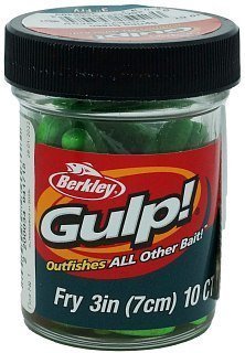 Приманка Berkley Gulp Fry 7.5cm SPRING GREEN - фото 1