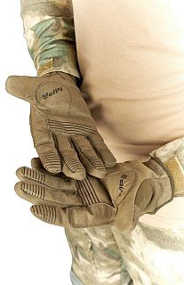 Перчатки Fantom Force Альфа-3 тактические с пальцами хаки - фото 4