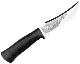 Нож Росоружие Русский-3 95х18 кожа рисунок - фото 1