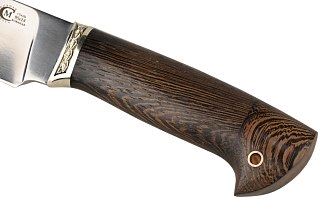 Нож ИП Семин Сокол кованая сталь 95х18 венге литье - фото 6