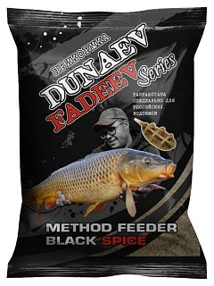 Прикормка Dunaev-Fadeev 1кг method feeder black spice - фото 1