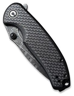 Нож Civivi Pintail Flipper And Thumb Stud Knife Carbon Fiber Overlay On G10 Hand - фото 4