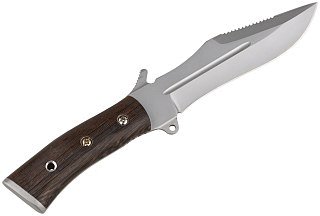 Нож ИП Семин Армейский сталь 65х13 ценные породы дерева - фото 2