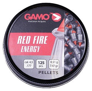 Пульки Gamo Red Fire 4,5мм 0.49г 125 шт - фото 1