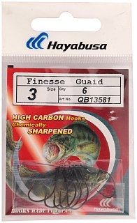 Крючки Hayabusa Finesse guard №3 black matte