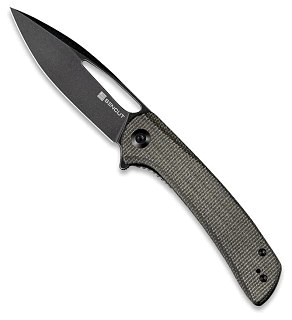 Нож Sencut Honoris Flipper Knife Gray Micarta Handle (3.47" Black 9Cr18MoV) - фото 2