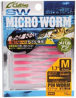 Приманка Owner Cultiva Micro Worm MW-02 1,7" 02 12шт