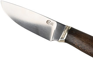 Нож ИП Семин Сокол кованая сталь 95х18 венге литье - фото 5