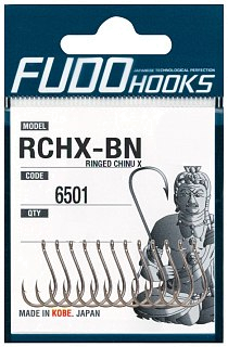 Крючки Fudo Ringed Chinu X RCHX-BN 6501 BN №1 