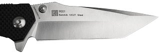 Нож Sanrenmu 9001 складной сталь Sandvik  12C27 рукоять G10 - фото 3