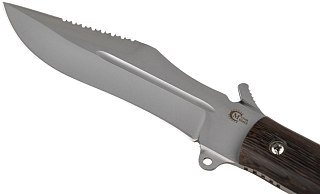 Нож ИП Семин Армейский сталь 65х13 ценные породы дерева - фото 5