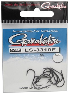 Крючок Gamakatsu NL LS-3310F black №8 - фото 2