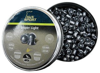 Пульки H&N Sniper light 5,5мм 0,91гр 250шт - фото 1
