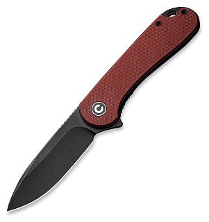 Нож Civivi Elementum Flipper Knife G10 Handle (2.96" D2 Blade)  burgundy  - фото 3
